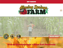 Tablet Screenshot of blowingspringsfarm.com